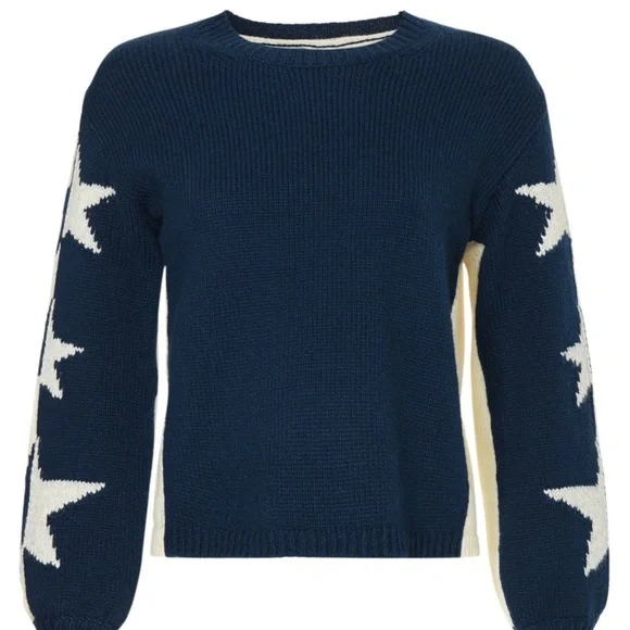 Splendid Blue Star Sweater, XS - Picture 3 of 14